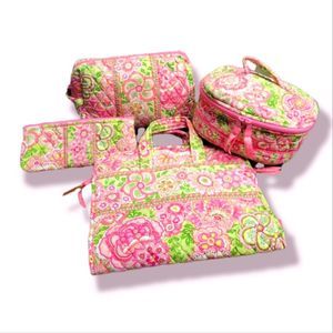 4 Piece Vera Bradley Travel Set Brand New never used .